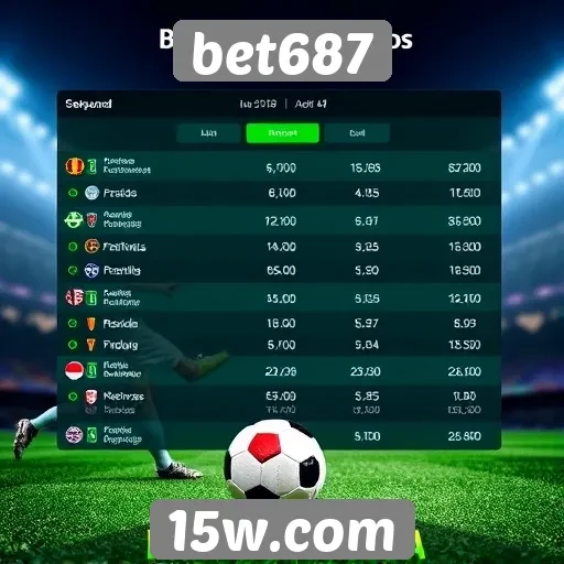 Estatísticas de jogos ao vivo em Bet687