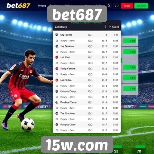 Apostas esportivas em crescimento no site bet687